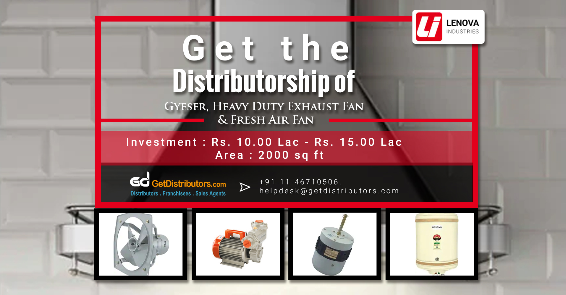 Good Quality And Trusted Electrical Appliances Distributorship By Lenova Industries