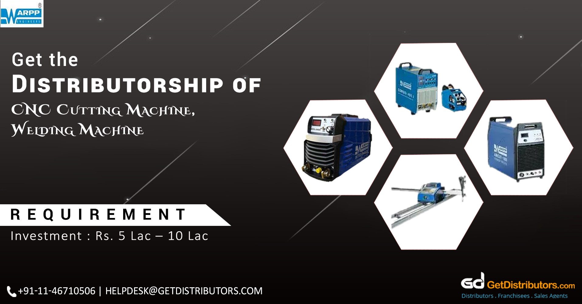 Rugged Welding And Cutting Machines Distributorship At Reasonable Rates