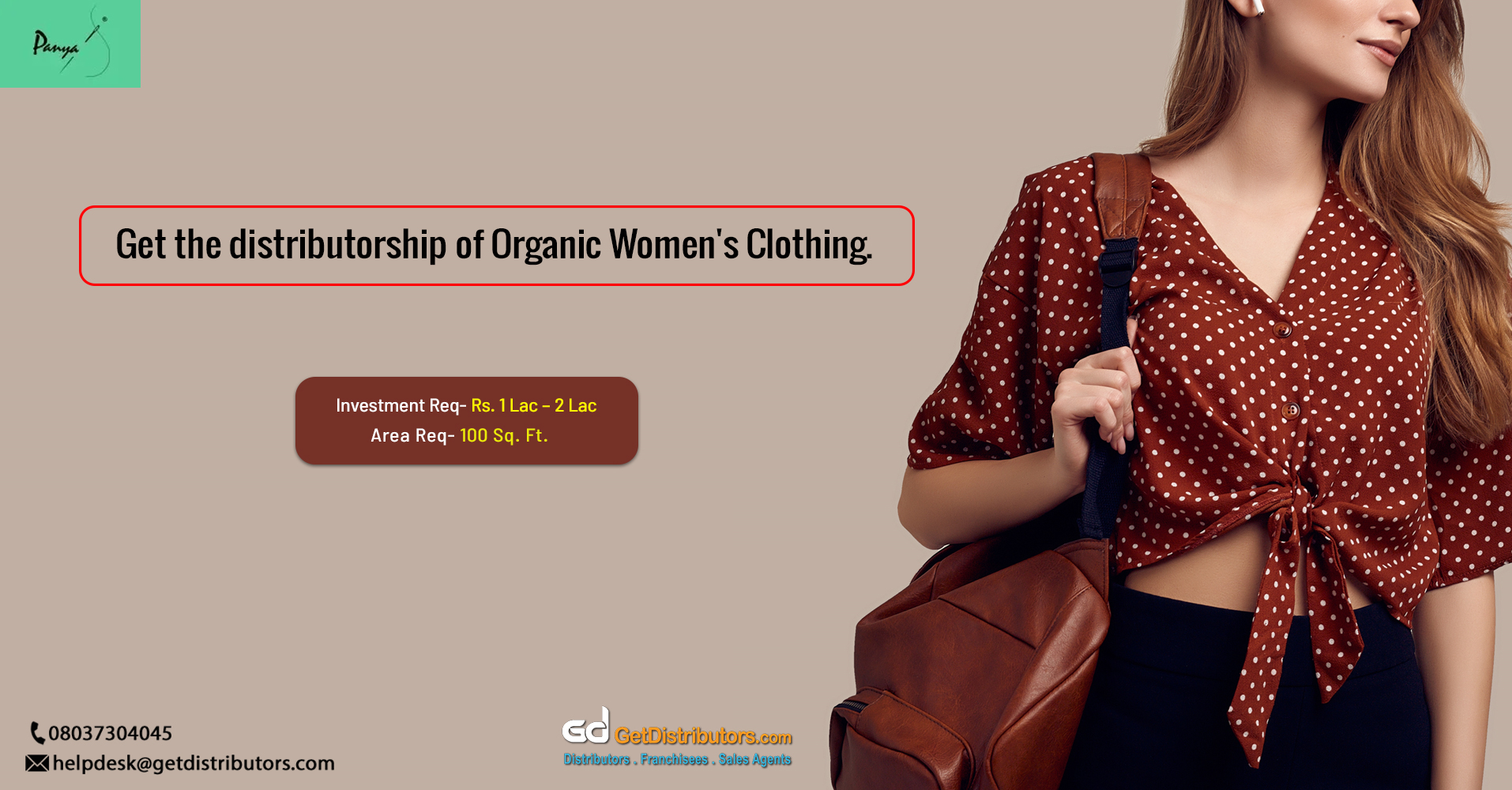 Offering a wide range of organic ladies wearables for distribution