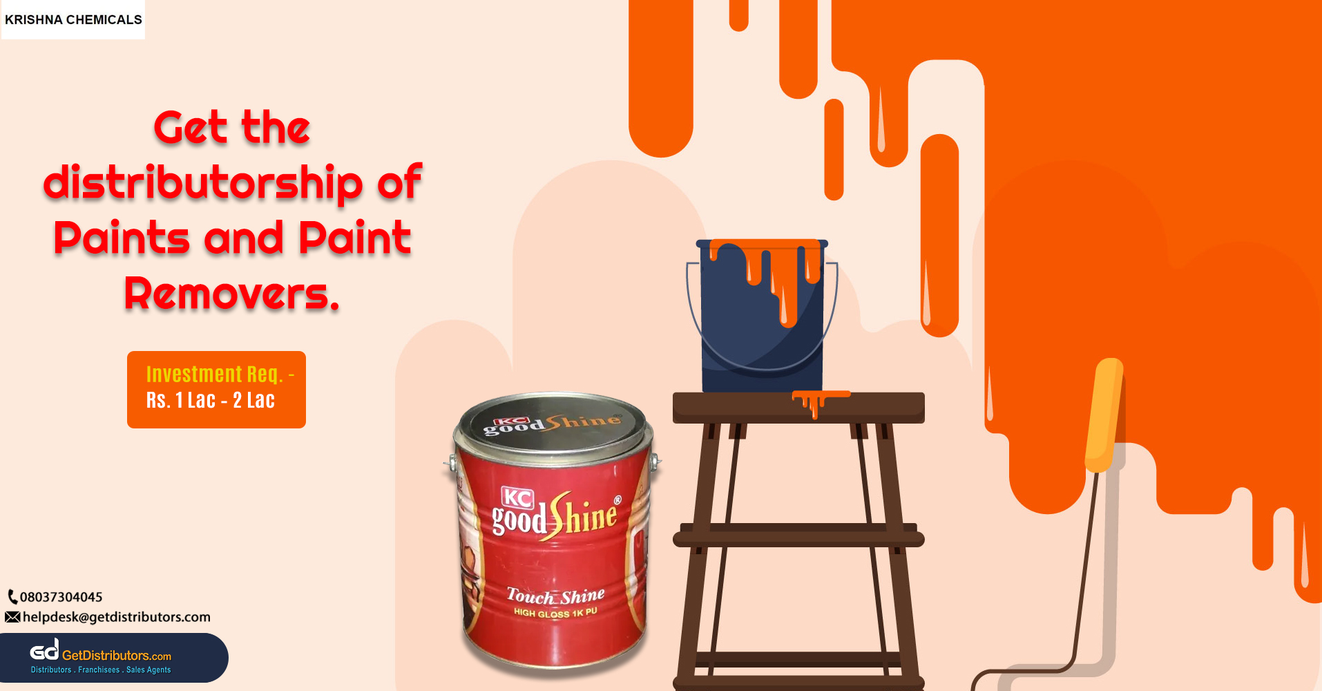 A wide range of paints and removers for distribution