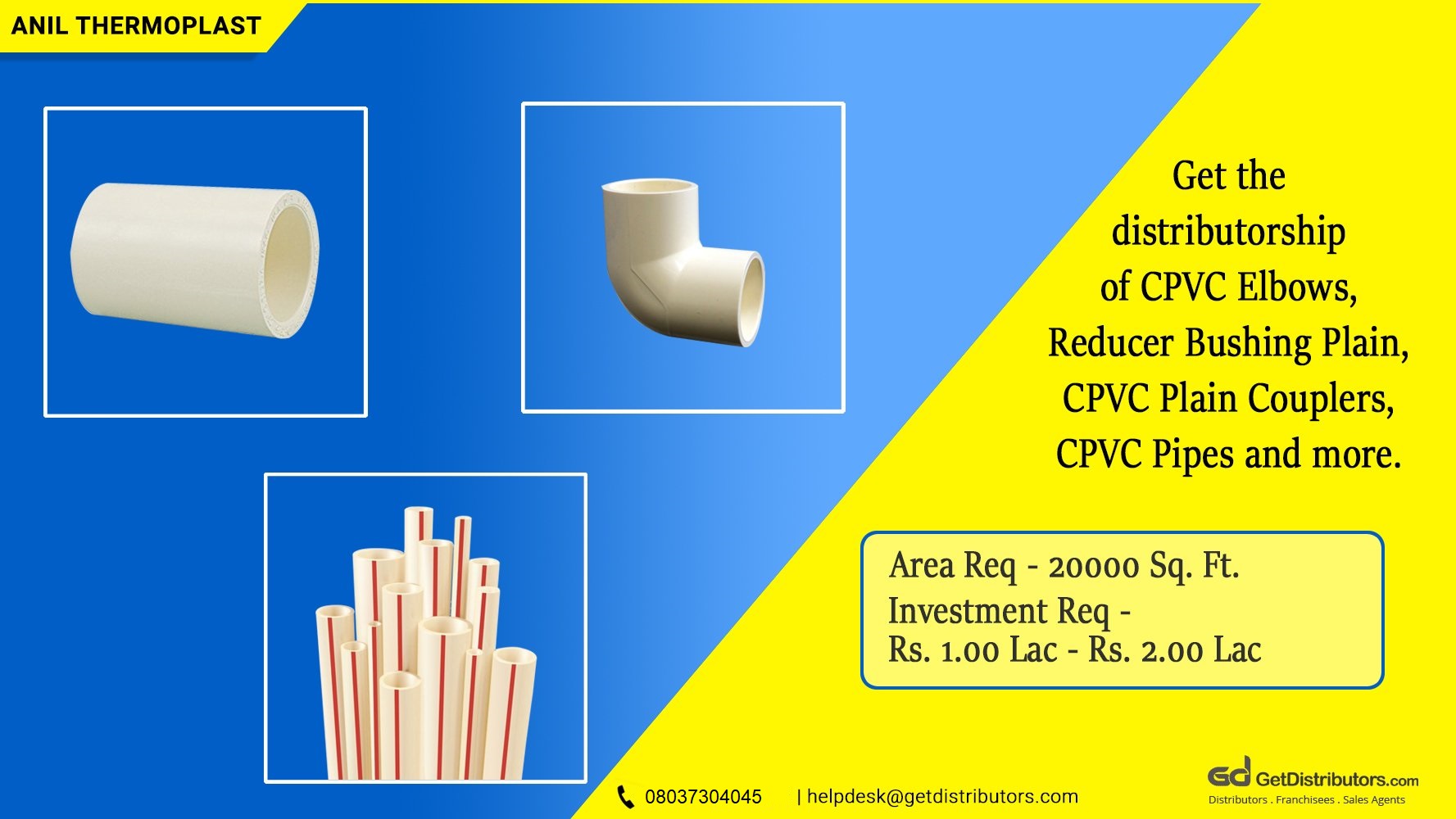 Offering sturdy CPVC pipes and fittings at a reasonable rate