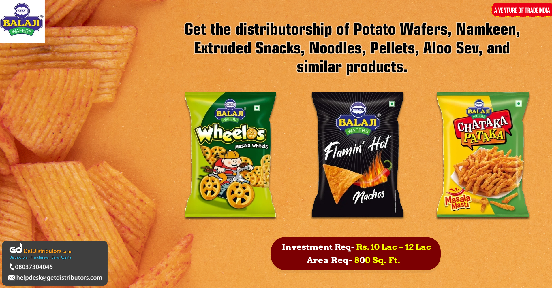 Delectable snacks and namkeen products for distribution