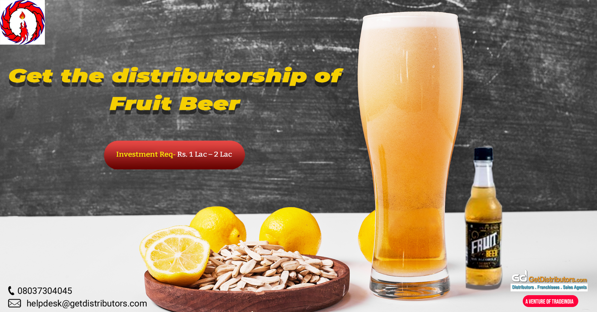 Inferno is offering distributorship of carbonated energy drink (fruit beer)