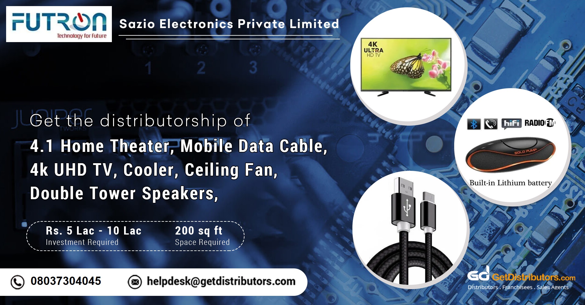 Extensive range of consumer electronics and mobile accessories for distribution
