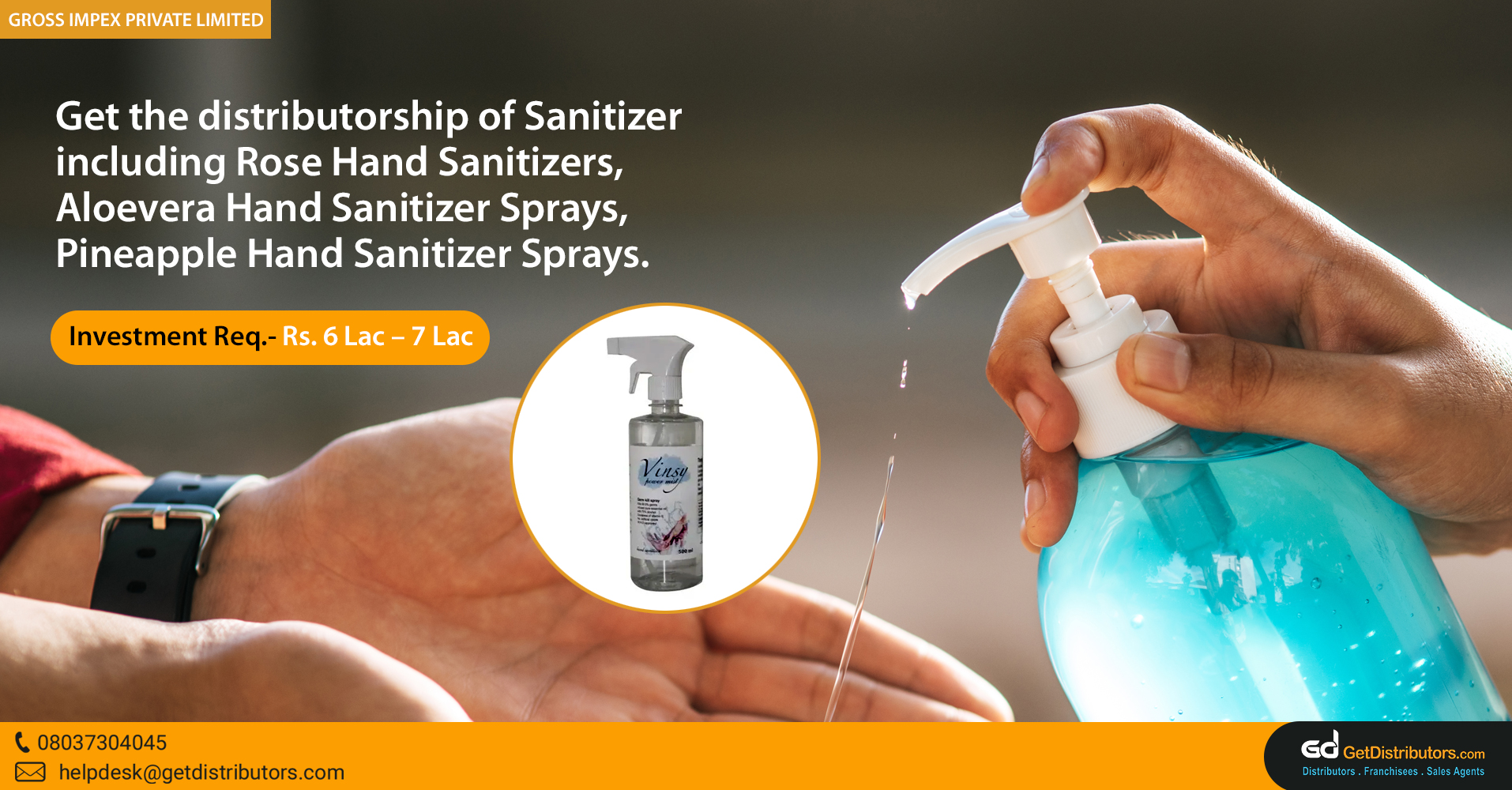 High-quality sanitizers for distribution