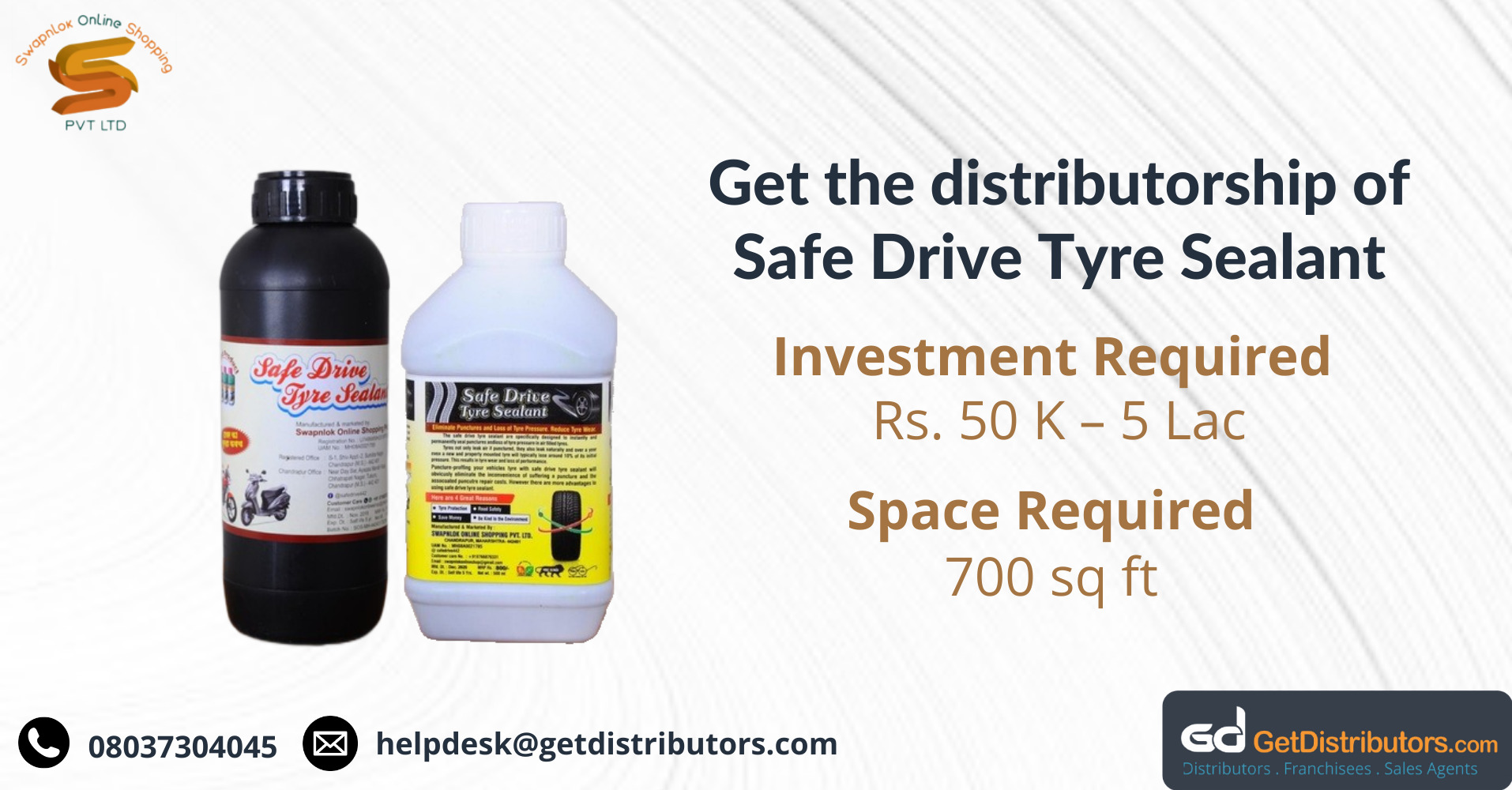 Distributorship opportunity of high-quality tire sealants