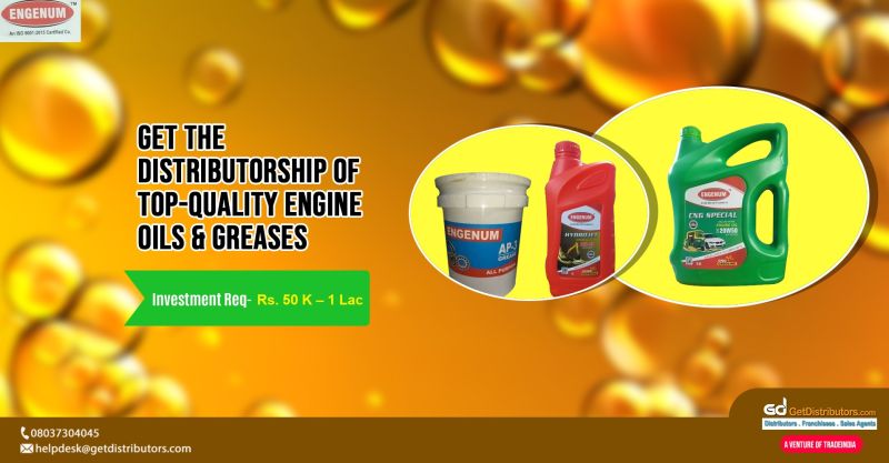 Distributorship of high quality lubricants and oils