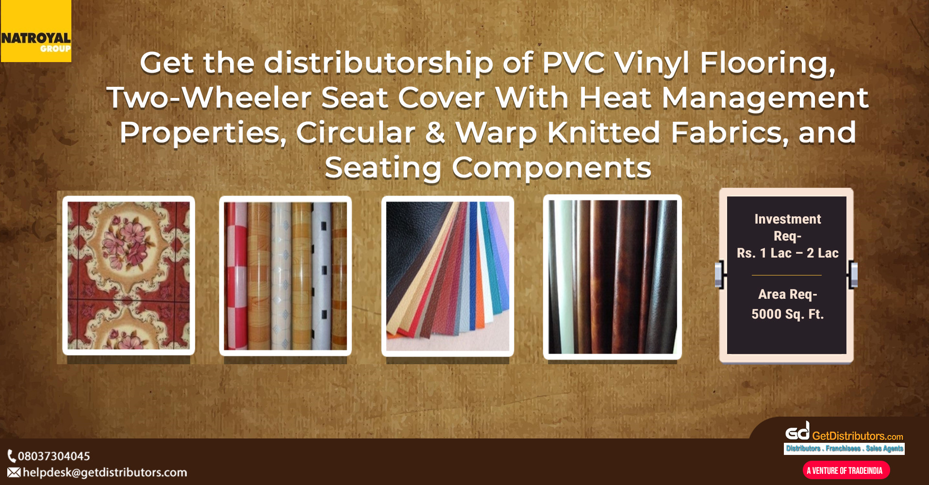 High-quality seat covers, seating components, flooring, and other products for distribution