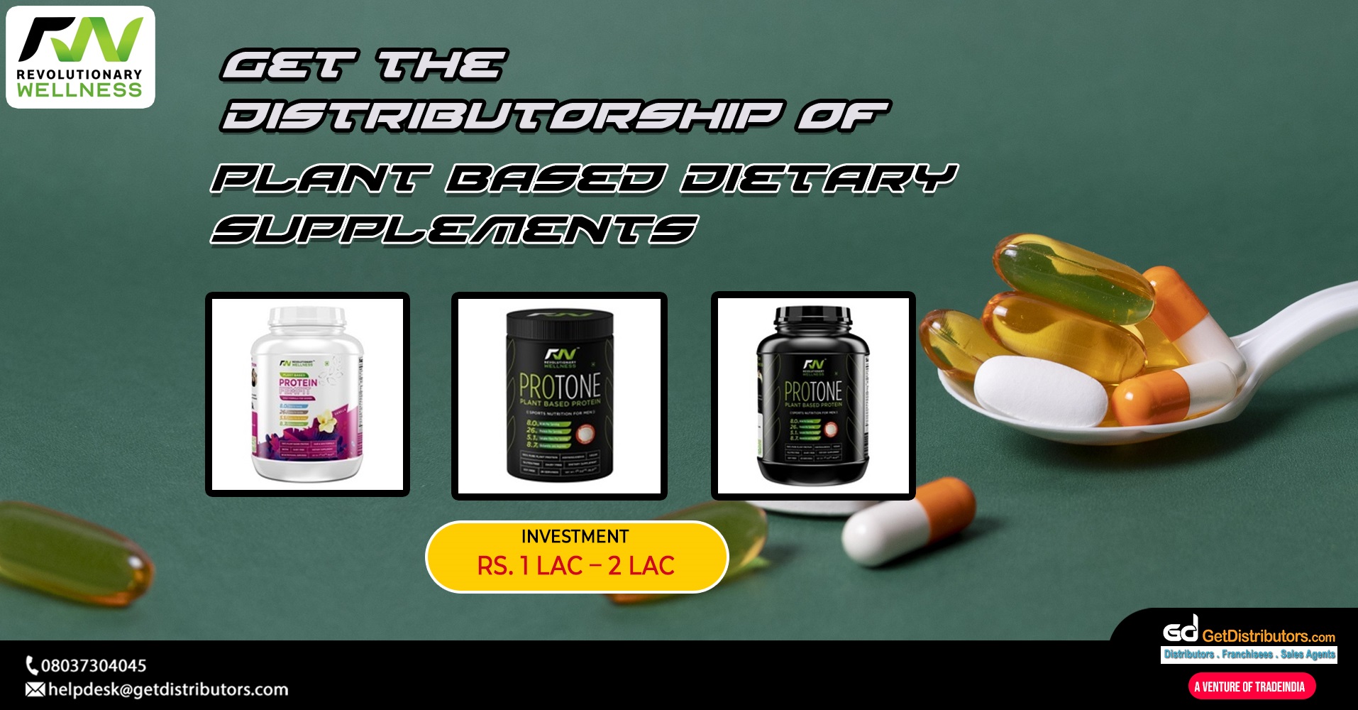 Become a distributor of high-grade plant based dietary supplements