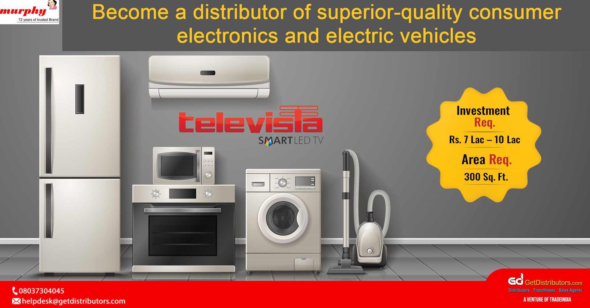 Become a distributor of superior-quality consumer electronics and electric vehicles