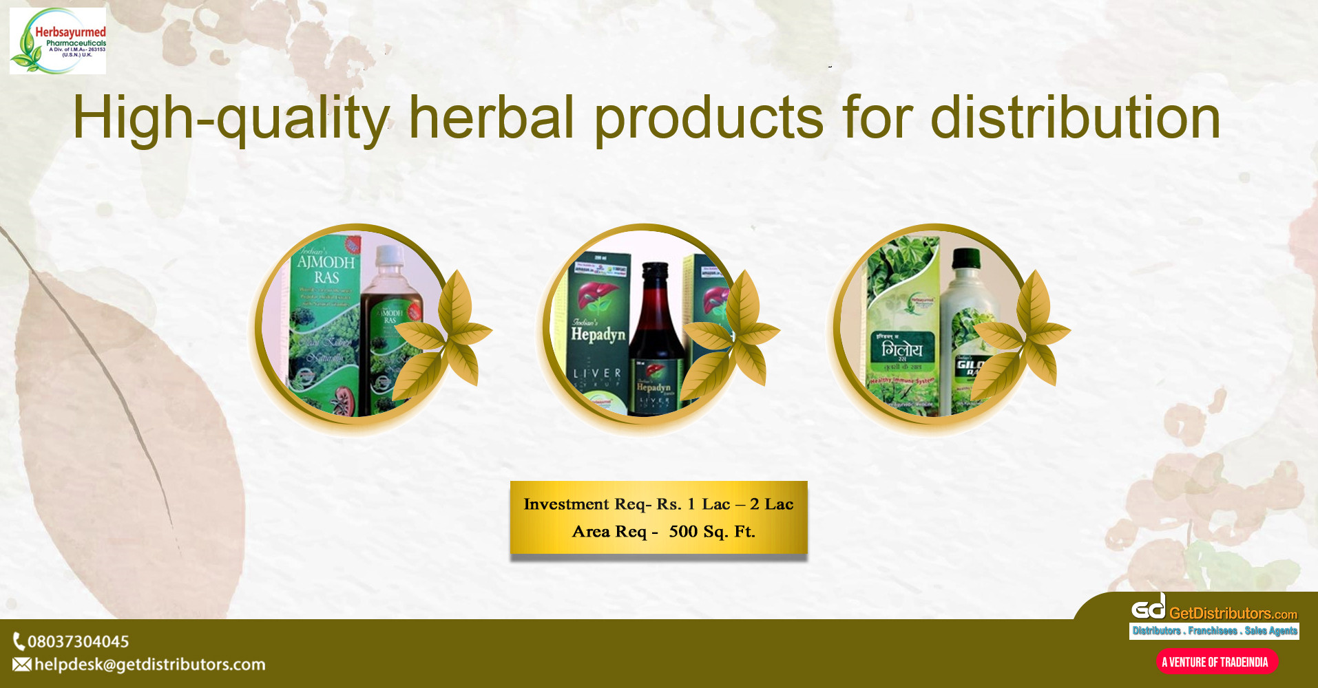 High-quality herbal products for distribution