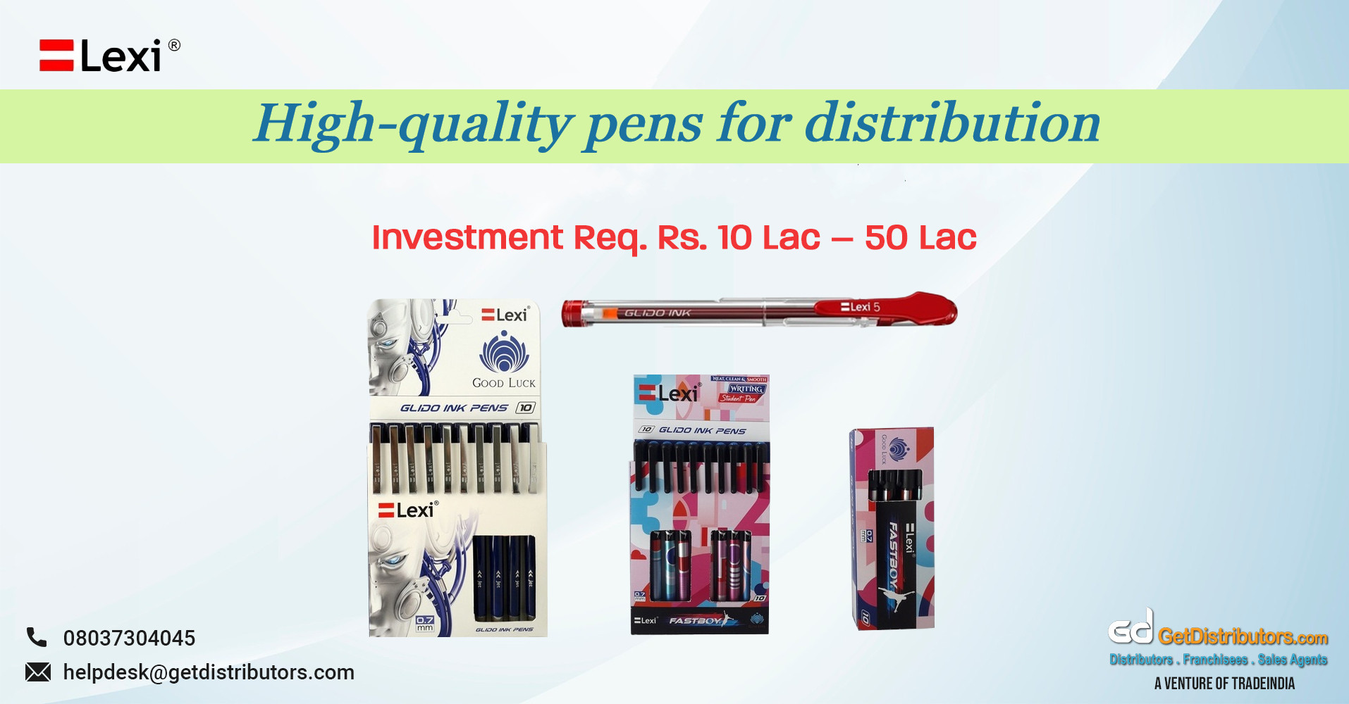 High-quality pens for distribution