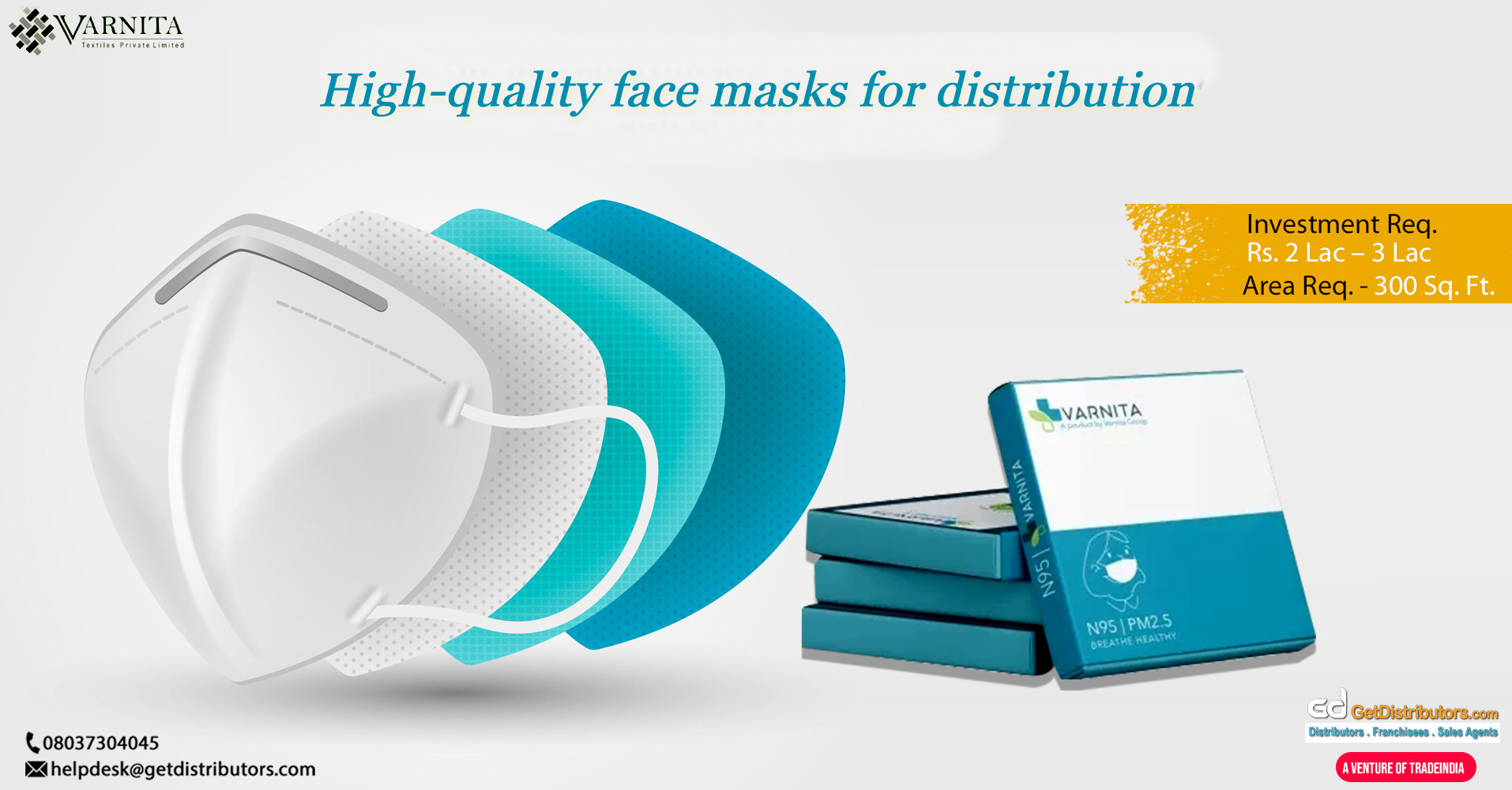 High-quality face masks for distribution
