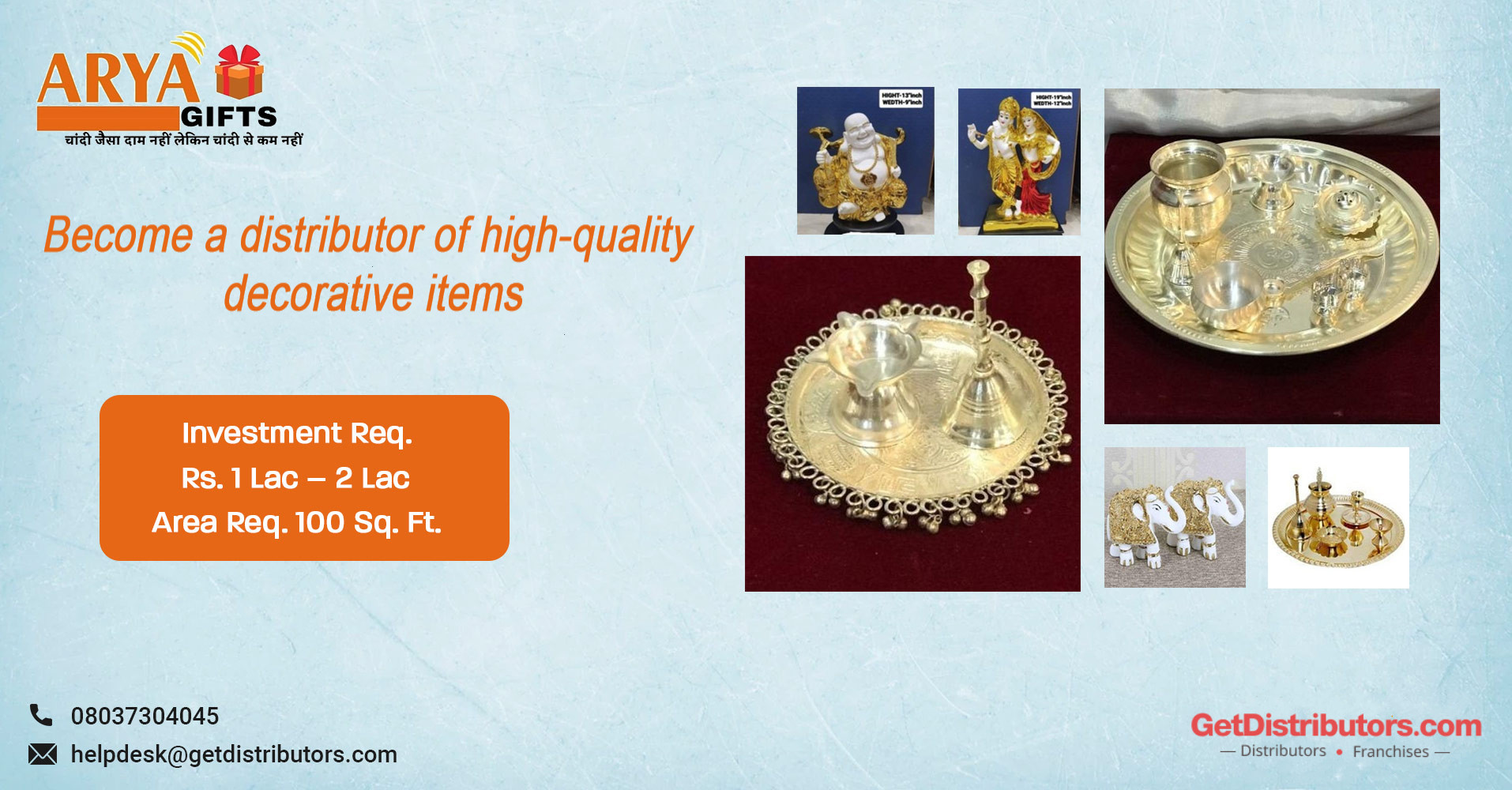 Become a distributor of high-quality decorative items