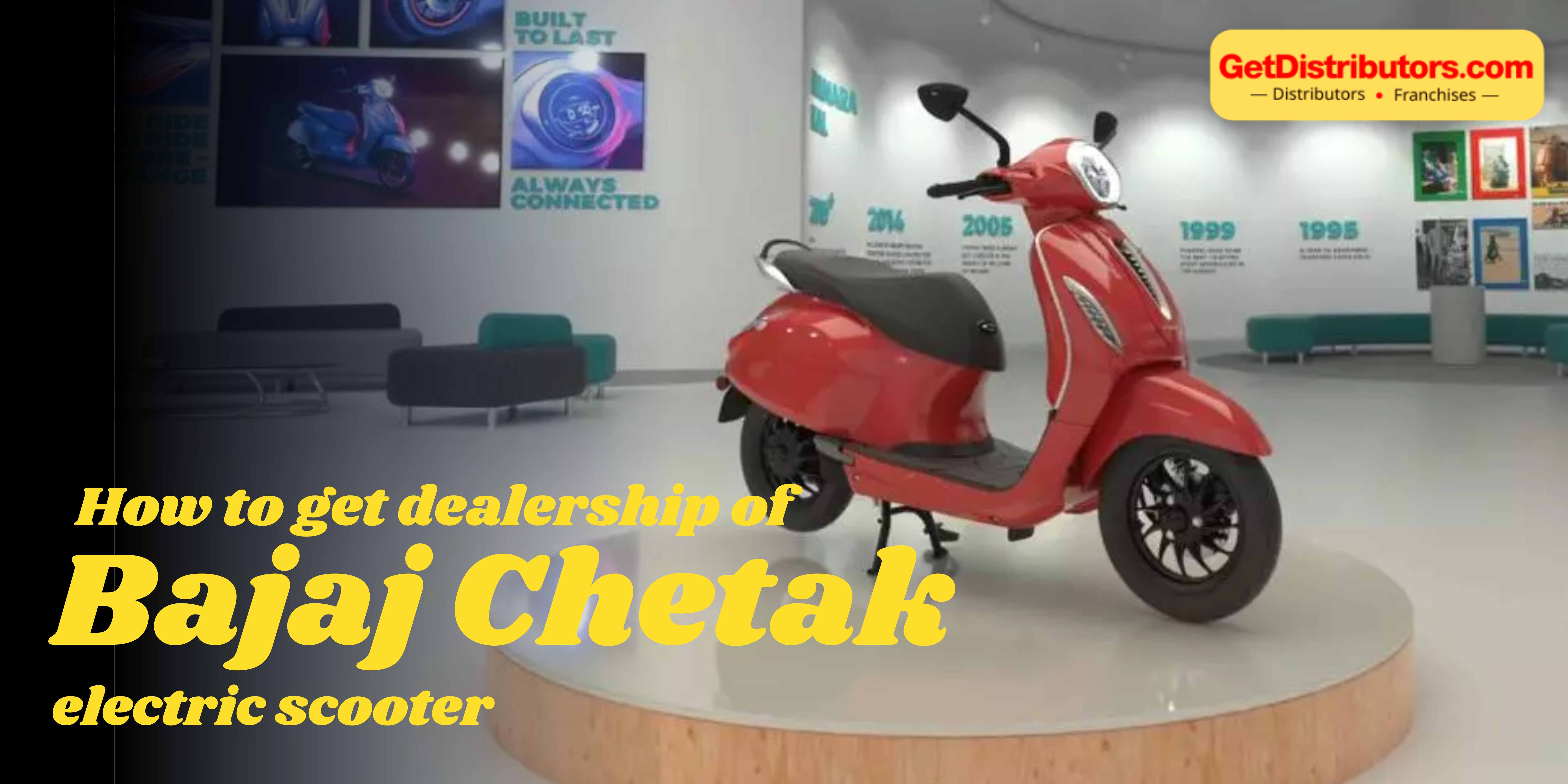 How to get dealership of bajaj chetak electric scooter