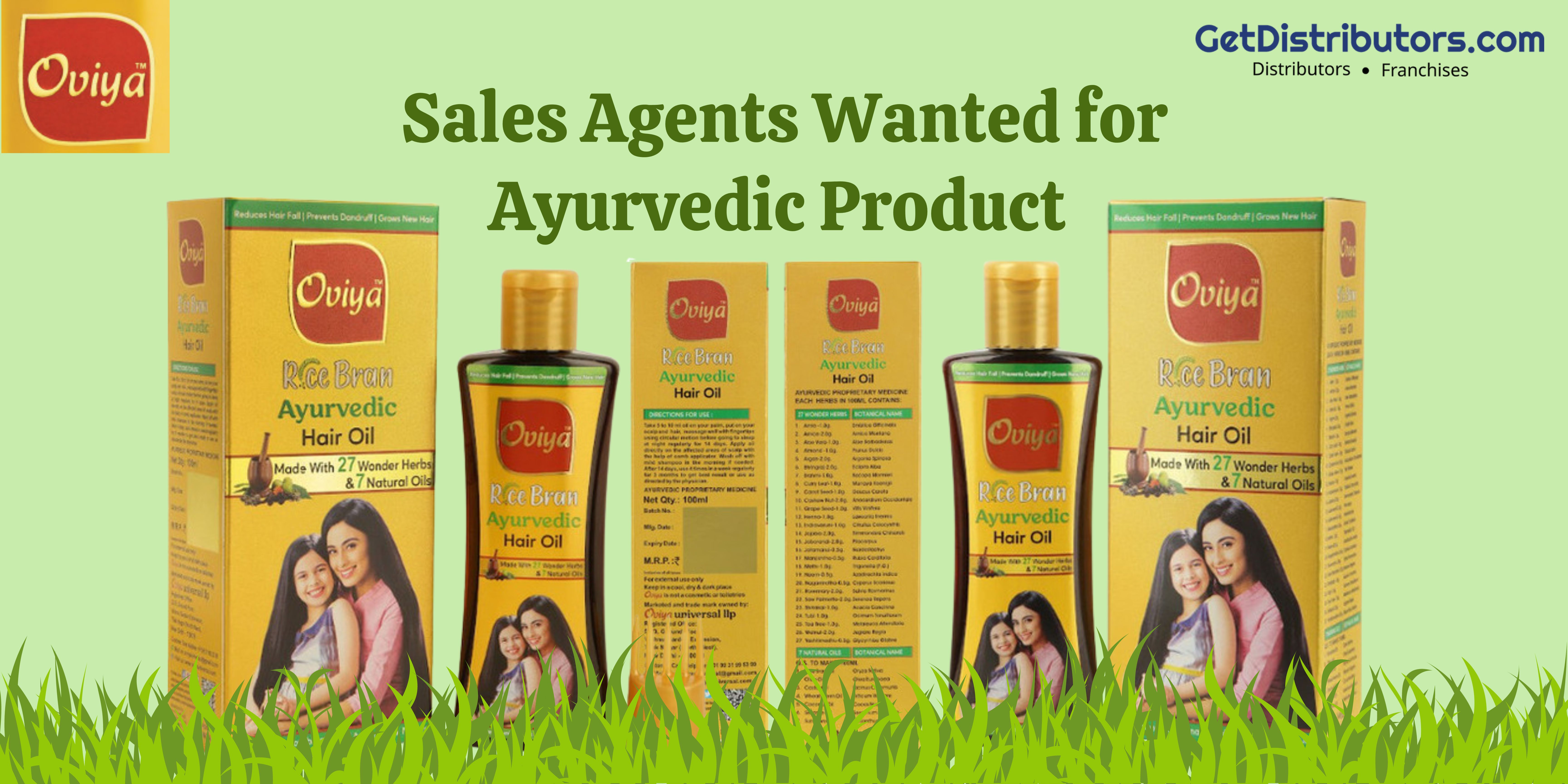 Sales Agents Wanted for Oviya Universal LLP’s Ayurvedic Products!